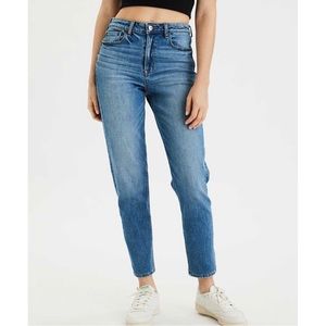 American Eagle-Mom High Rise Medium Wash (Size:12)
